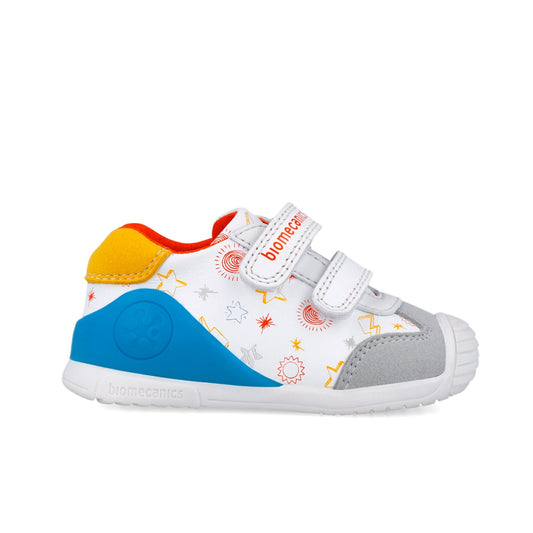 Adidasi Primii Pasi pentru Copii Biomecanics 252115, alb