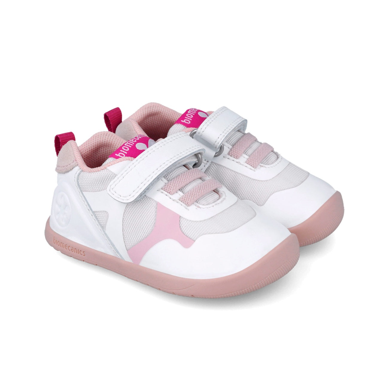 Adidasi Primii Pasi pentru Copii Biomecanics 252163, alb
