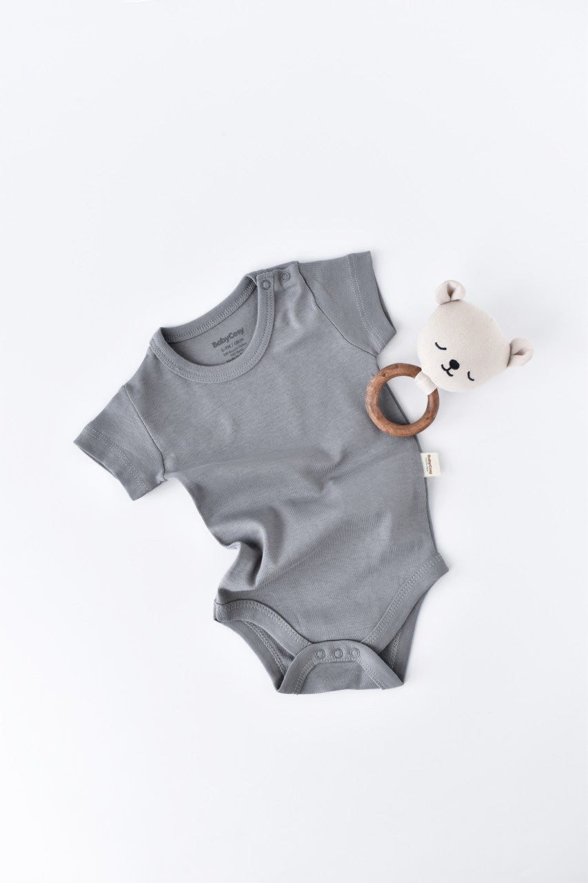 Body din bumbac organic Gri BabyCosy