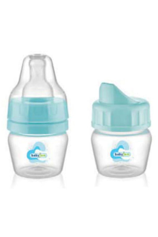 Mini biberon 2 in 1 Cana si biberon din sticla BabyJem 30 ml