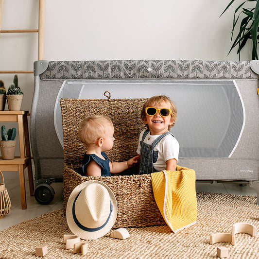 Patut de calatorie pliabil Skiddou Lunar, 2 nivele, Normandic Dream, Gri