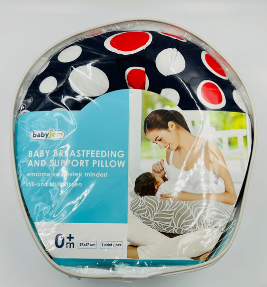 Perna pentru alaptat 2 in 1 Nursing Pillow Navy, BabyJem