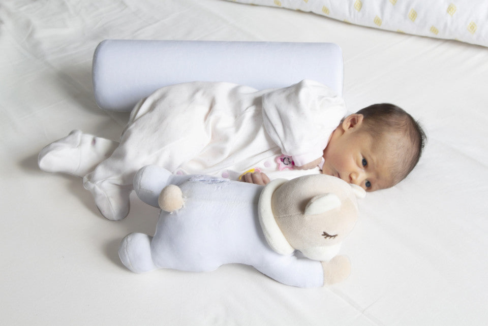 Pernuta pozitionator BabyJem anti-rasucire pentru bebelusi Teddy