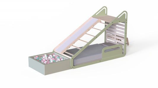 Piscina uscata cu bile MamaToyz, 90x90x30cm, 250 bile multicolore