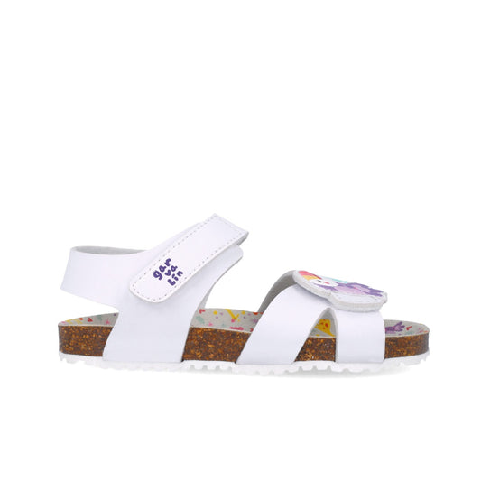 Sandale pentru copii cu papagal Garvalin, 252464, Alb