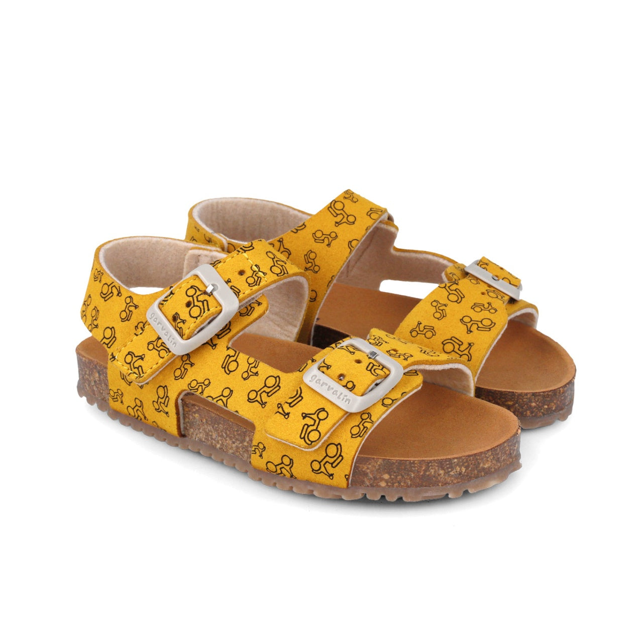 Sandale pentru copii moto, Garvalin, 252476, galben