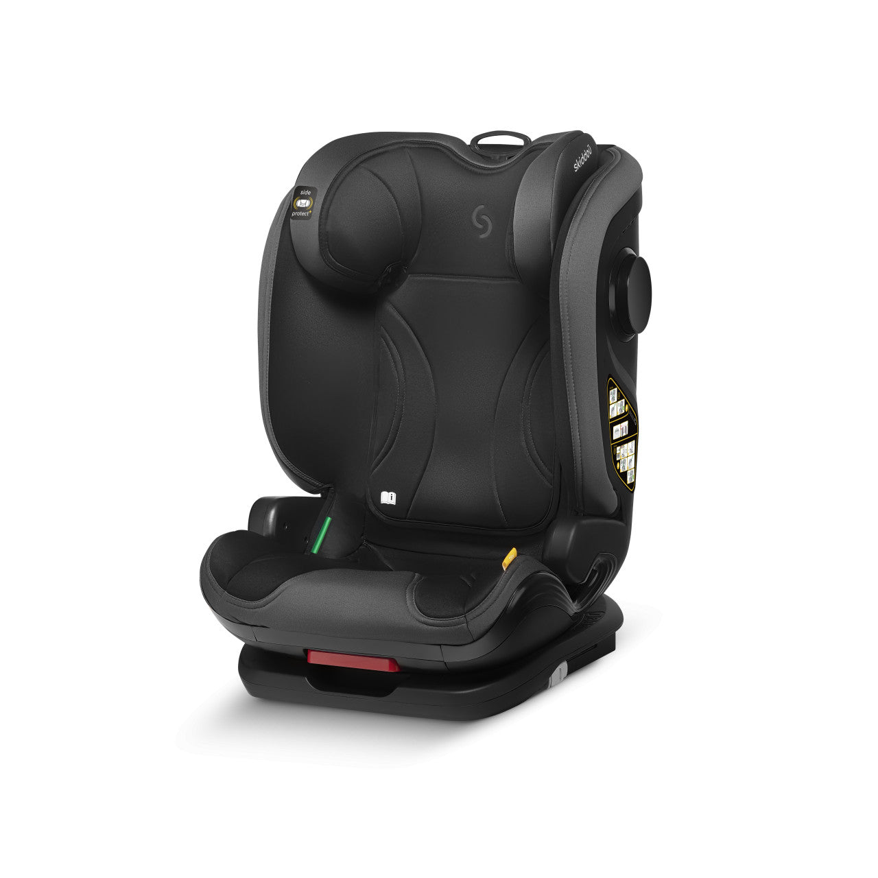 Scaun auto ISOFIX Skiddou Täby, 15-36 kg, Onyx, Negru FARA AMBALAJ/Cutie Originala