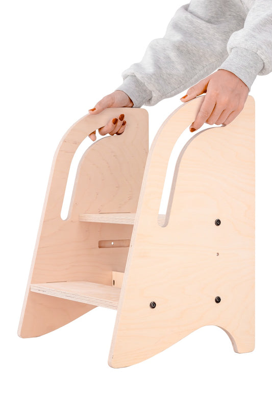 Scaun inaltator tip scara cu 2 trepte pentru copii, model 2, MamaToyz