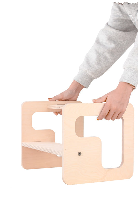Scaun inaltator tip scara cu 2 trepte pentru copii, model 3, MamaToyz