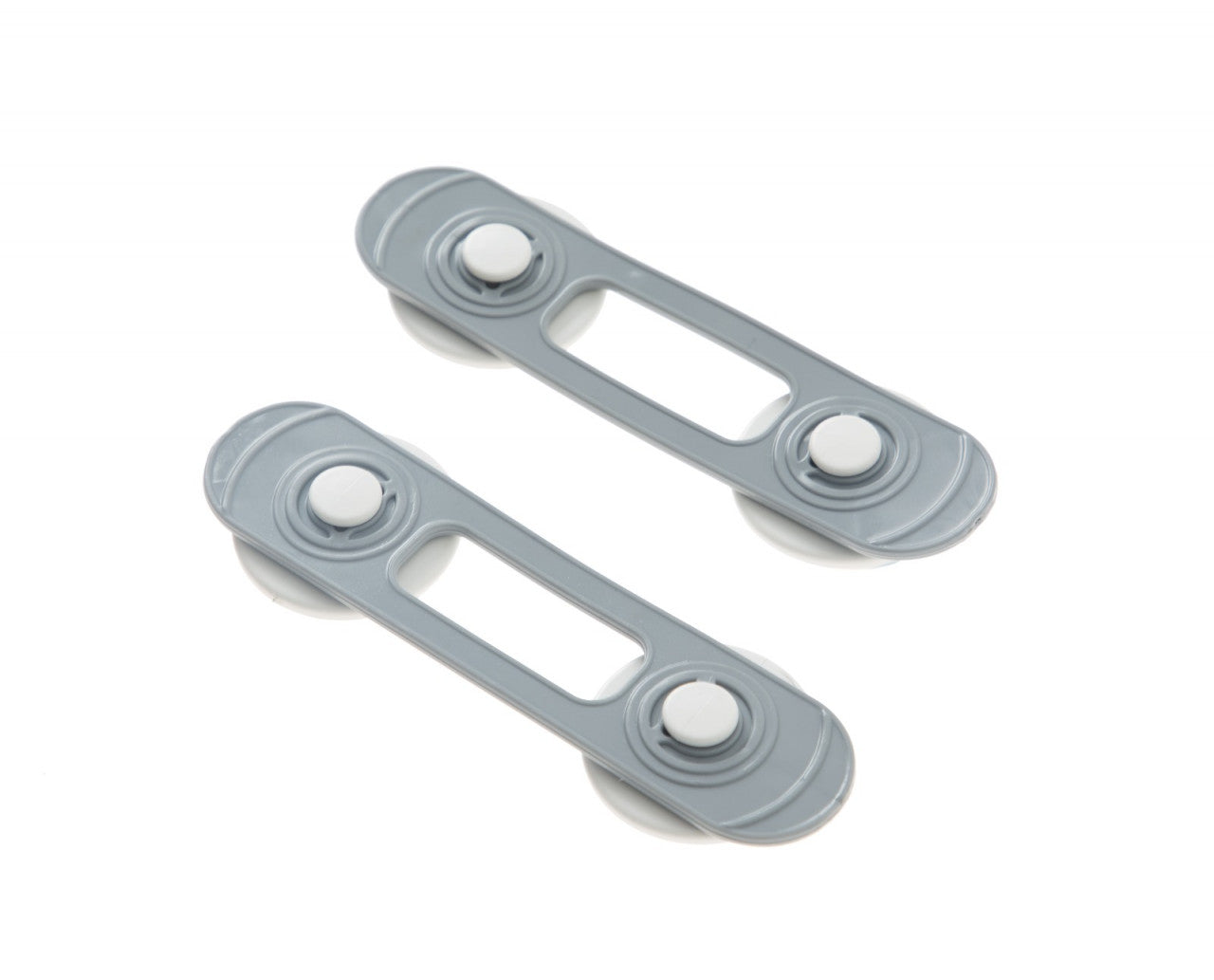 Set 2 mini sigurante universale pentru usi si dulapuri BabyJem, gri