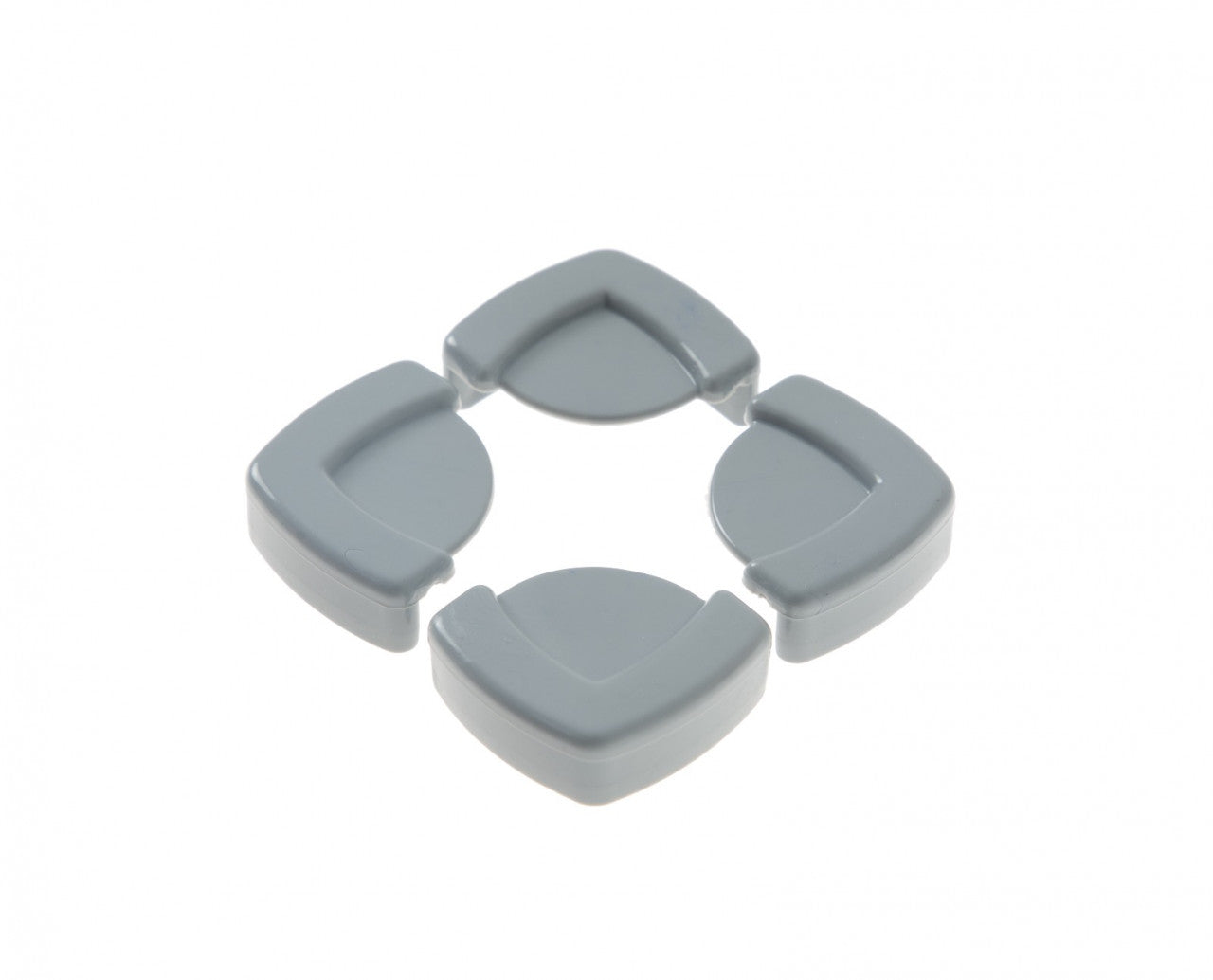 Set 4 protectii pentru colturi mobila BabyJem, gri