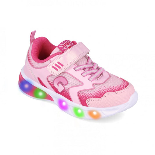 Sneakers cu luminite Garvalin 252828, roz