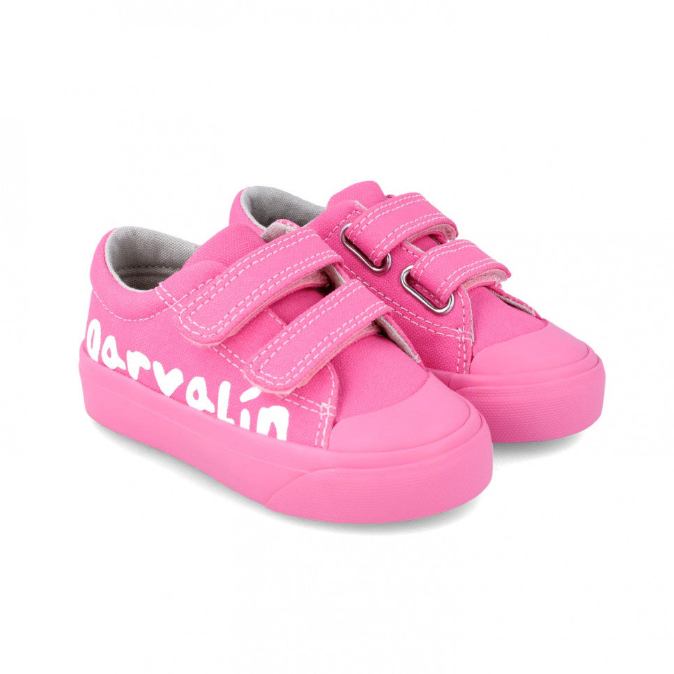 Tenisi canvas pentru copii Garvalin, rosa