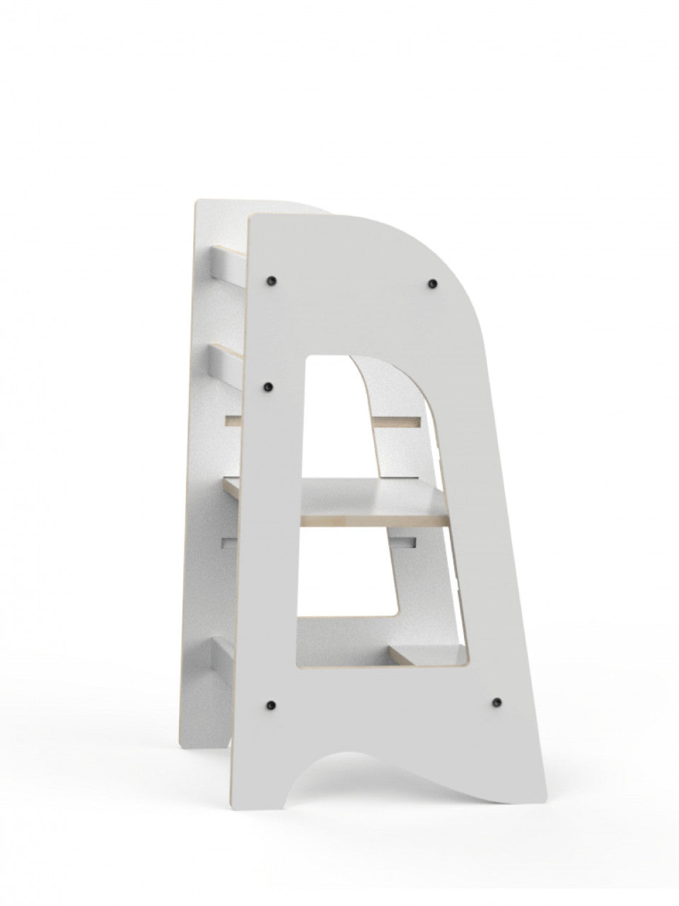 Turn de invatare MamaToyz Learning Tower din MDF, Alb