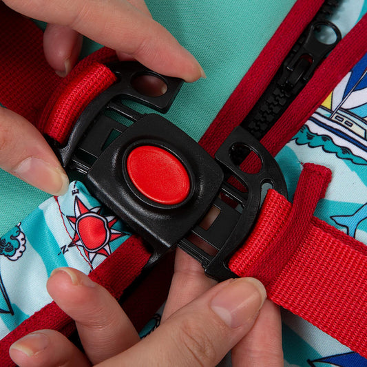 Vesta reglabila pentru inot pentru copii 1-5 ani, BabyJem, turcoaz