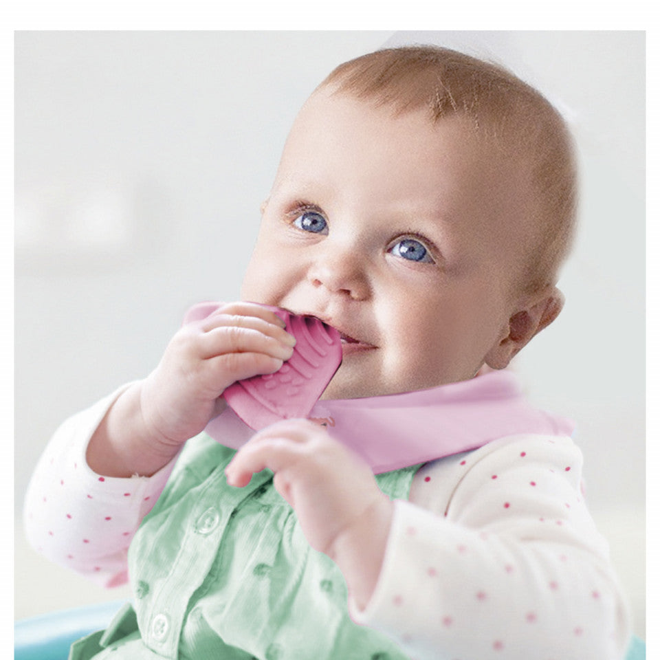 Baveta triunghi cu accesoriu dentitie BabyJem Cowboy Bib