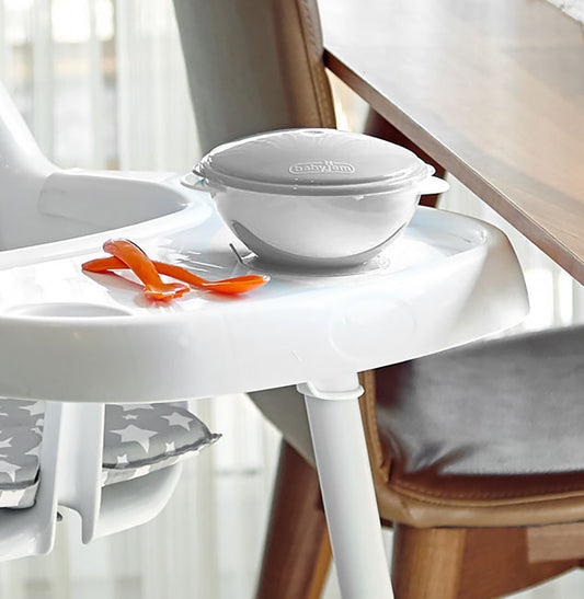 Castron cu ventuza si capac BabyJem