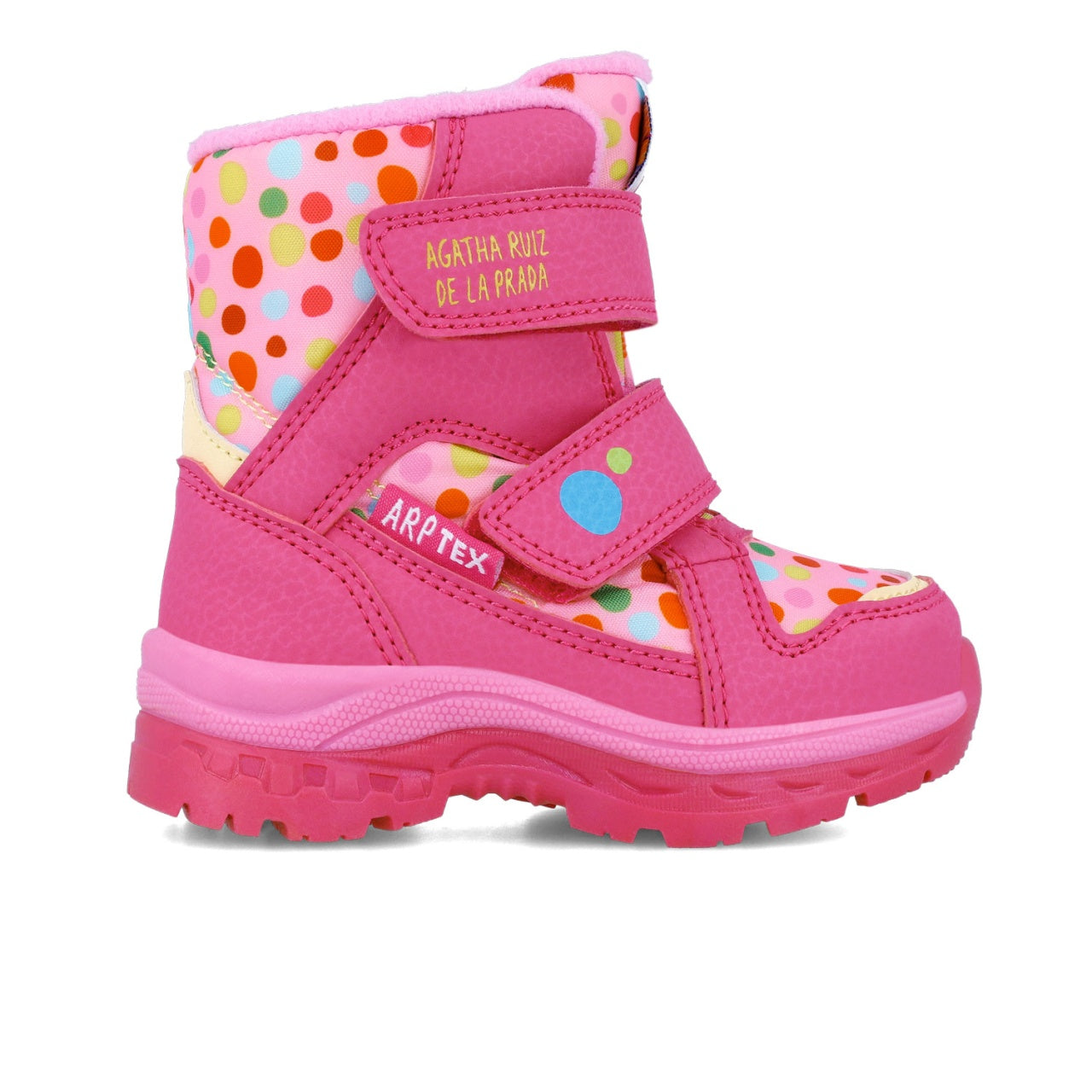 Cizmulite pentru fetite cu buline, Agatha Ruiz De La Prada, roz
