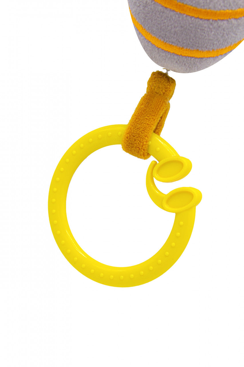 Jucarie cu vibratii pentru bebelusi BabyJem, Albinuta din plus, 6 luni+