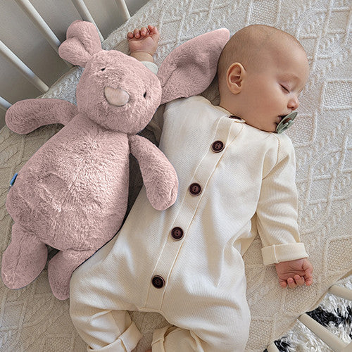 Jucarie din plus pentru copii BabyJem Sleeping Mate Midi Bunny