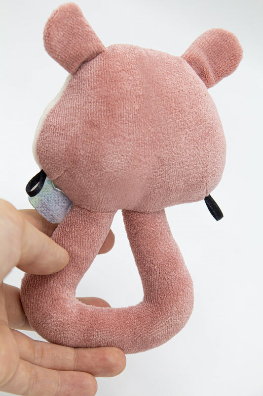 Jucarie din plus zornaitoare Pisicuta, 3 luni+, BabyJem