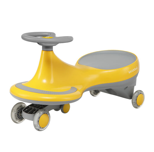 Jucarie ride-on gravitationala Skiddou Bjorg, Galben