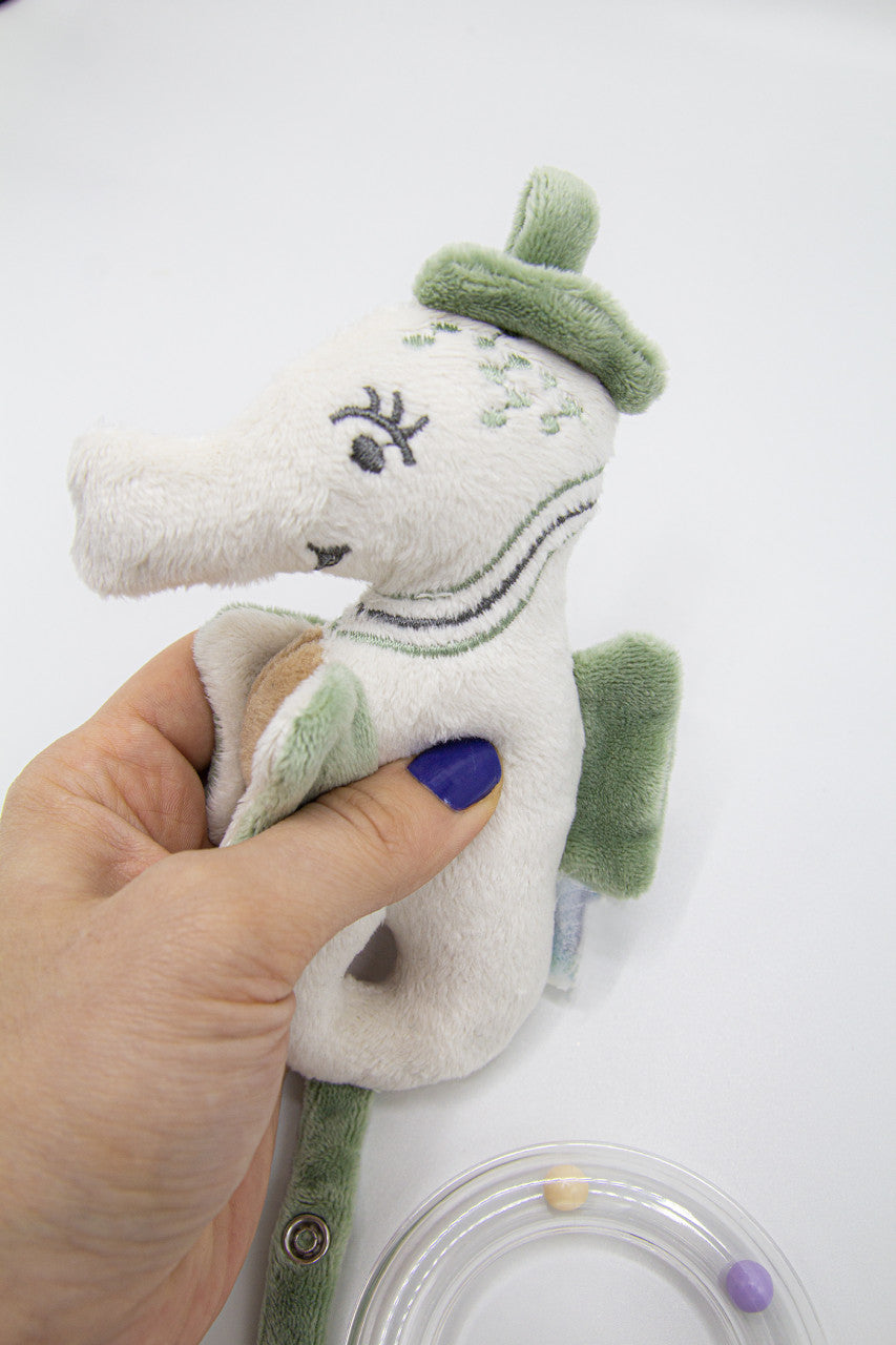 Jucarie zornaitoare BabyJem, Calut de mare din plus, 3 luni+