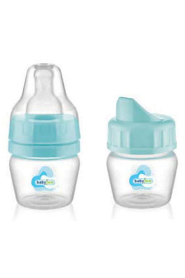 Mini biberon 2 in 1 Cana si biberon din sticla BabyJem 30 ml