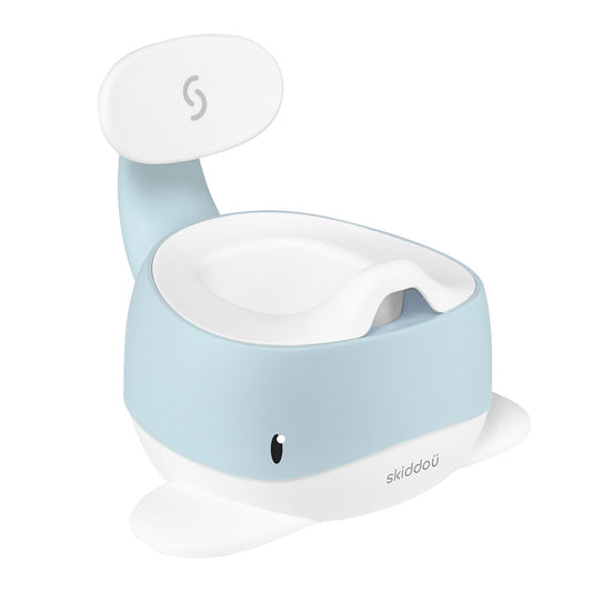 Olita pentru copii, Pottili, Skiddou, balenuta, cu capac, Sky high, Bleu