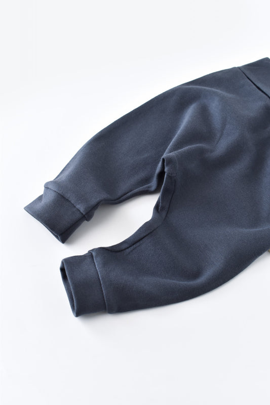 Pantaloni Bebe Unisex din bumbac organic Bleumarin BabyCosy