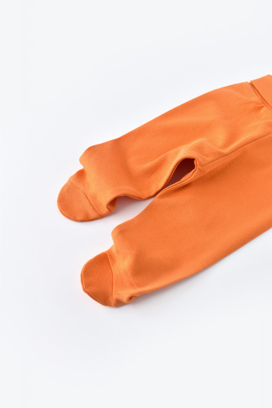 Pantaloni cu Botosei - Bumbac organic Portocaliu BabyCosy