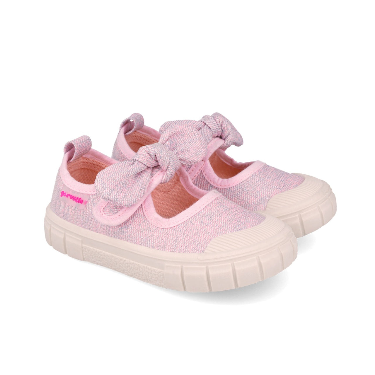 Pantofiori canvas pentru copii Garvalin 252380, rosa