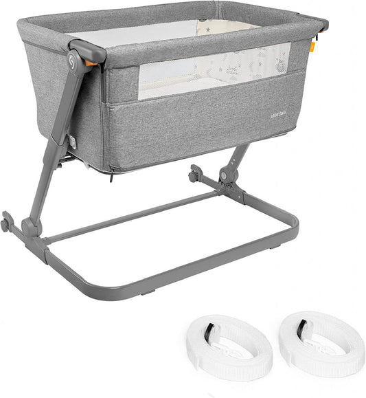 Patut 3 in 1 co-sleeping Skiddou Natt, Normandic Dream, Gri deschis