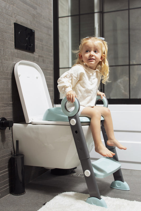 Reductor toaleta pliabil cu scara, BabyJem