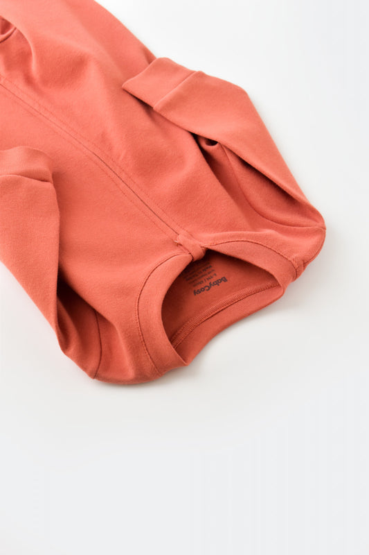 Salopeta cu fermoar cu maneca lunga si pantaloni lungi - 100%bumbac organic - Scortisoara, BabyCosy