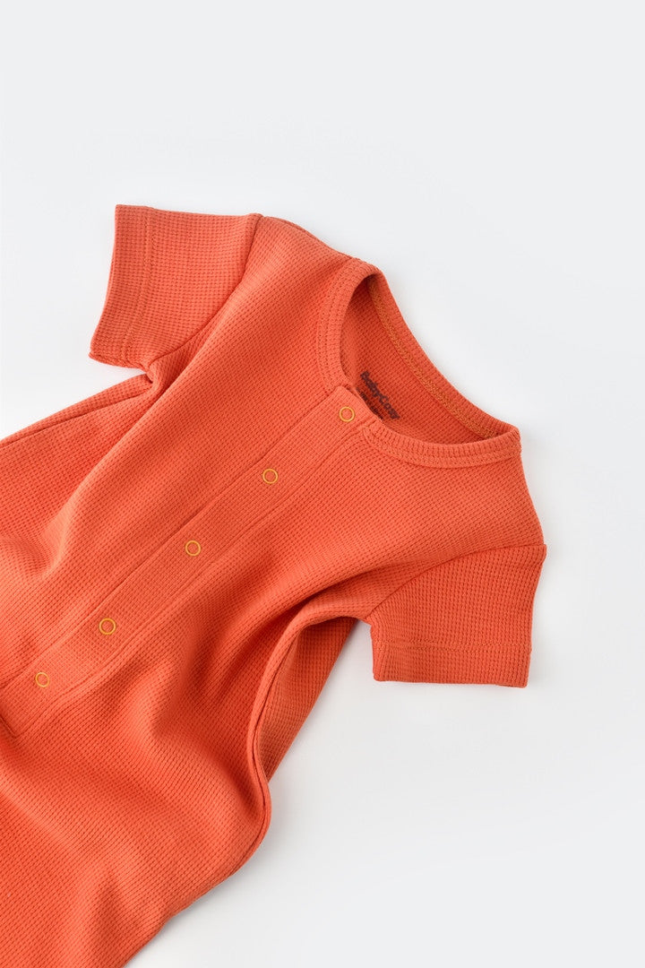 Salopeta cu pantaloni scurti - 100% bumbac organic - Scortisoara, BabyCosy