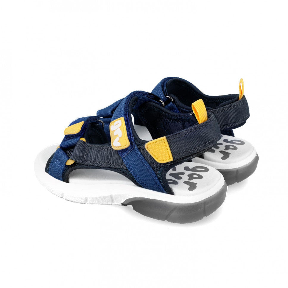 Sandale cu velcro pentru copii Garvalin, azul