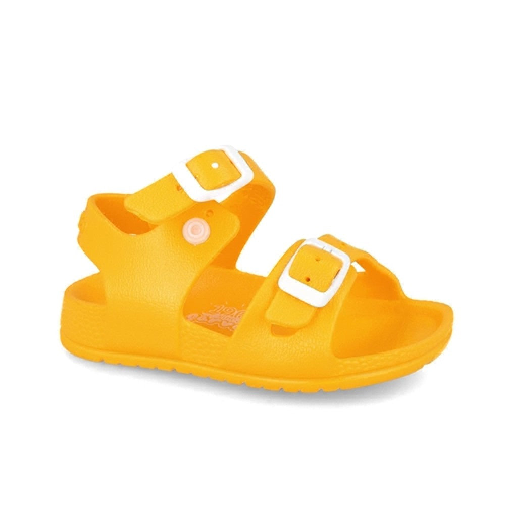 Sandale din cauciuc pentru copii Garvalin, amarillo