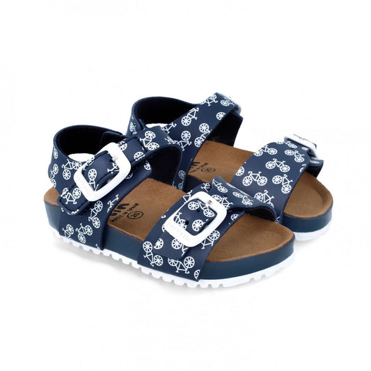 Sandale pentru copii Biciclete Garvalin, azul marino
