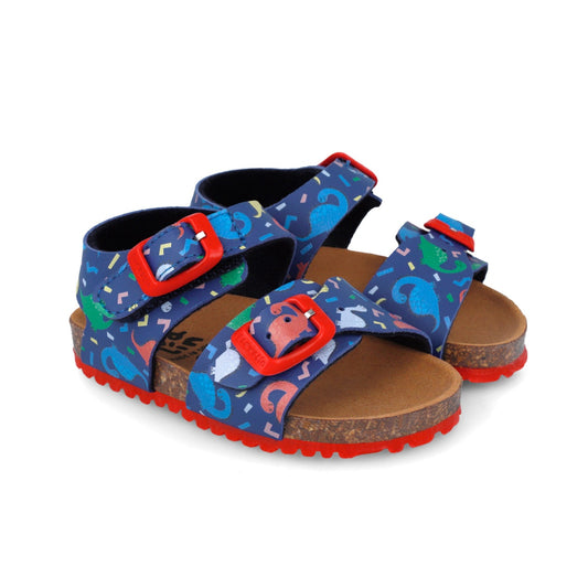Sandale pentru copii cu dinozauri Garvalin, 252472, albastru