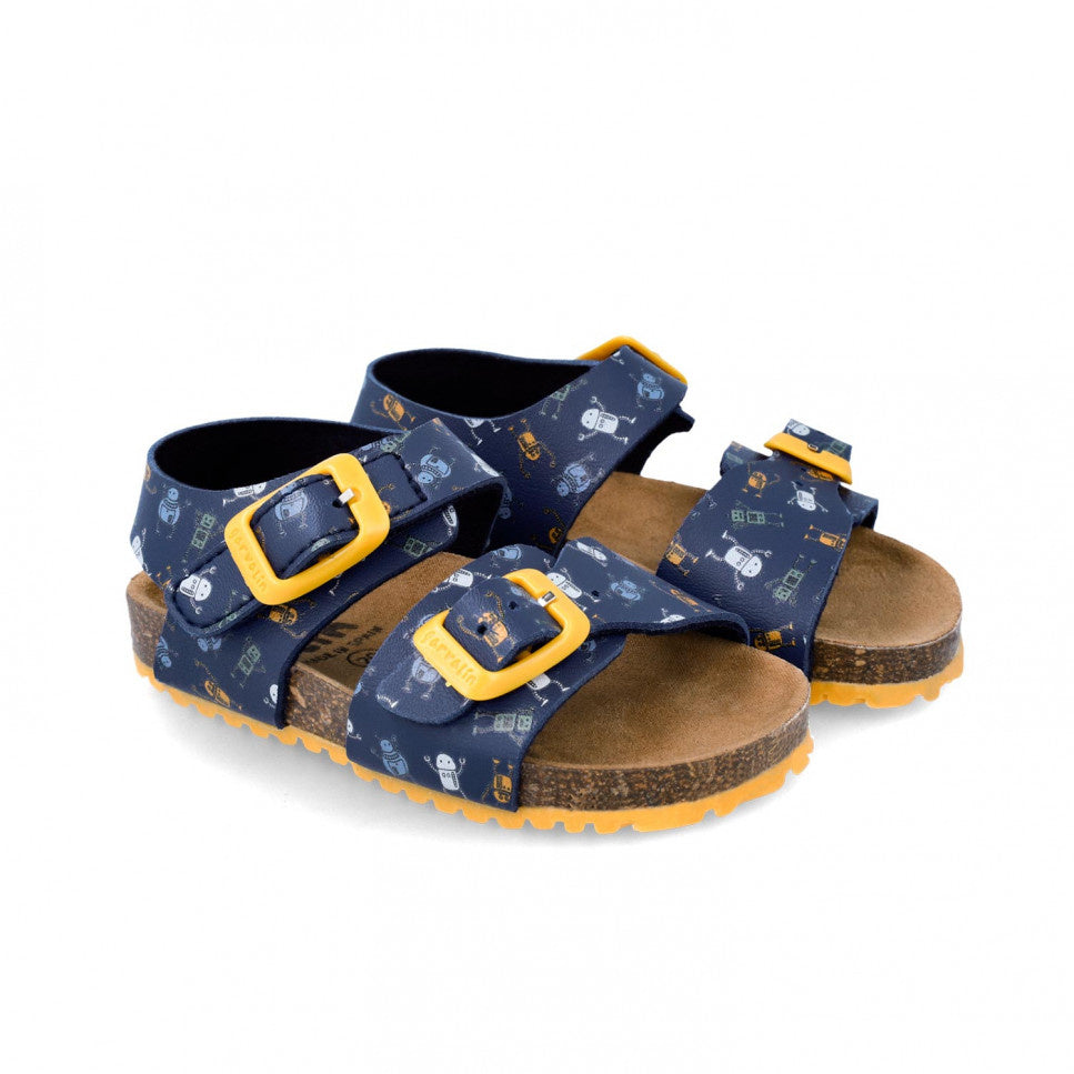 Sandale pentru copii Robotei Garvalin, azul marino