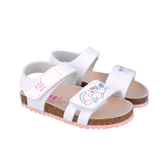 Sandale pentru copii Unicorni, Garvalin, 252462, alb