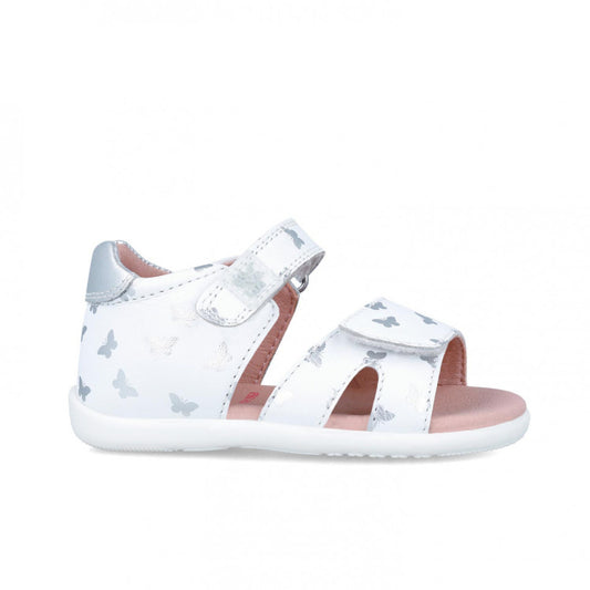 Sandale Primii Pasi pentru Copii Fluturasi Garvalin, blanco