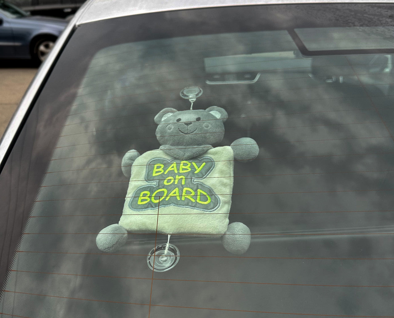 Semn reflectorizant Baby on Board BabyJem, verde