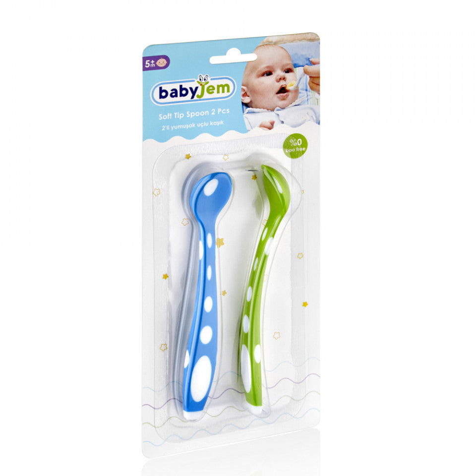 Set 2 lingurite din silicon BabyJem Soft Spoon