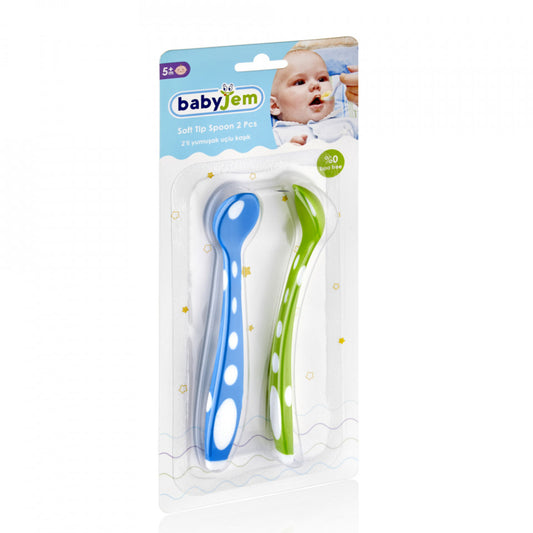 Set 2 lingurite din silicon BabyJem Soft Spoon
