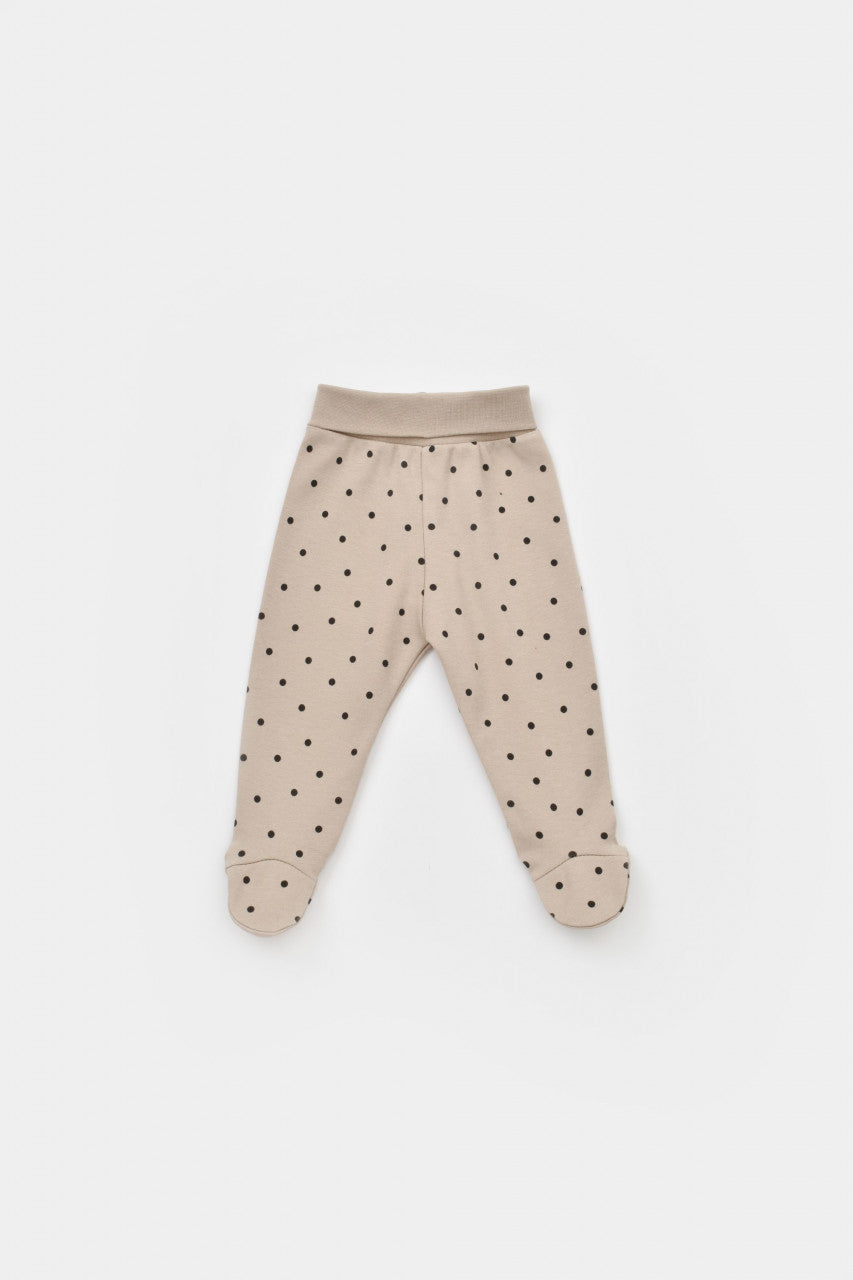 Set 2 pantaloni cu botosei bebe unisex Girafa, BabyCosy, 100% bumbac organic