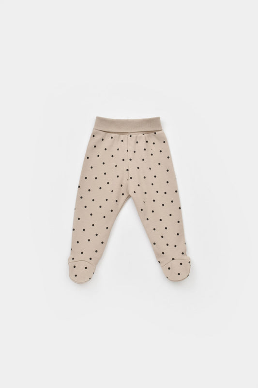 Set 2 pantaloni cu botosei bebe unisex Girafa, BabyCosy, 100% bumbac organic