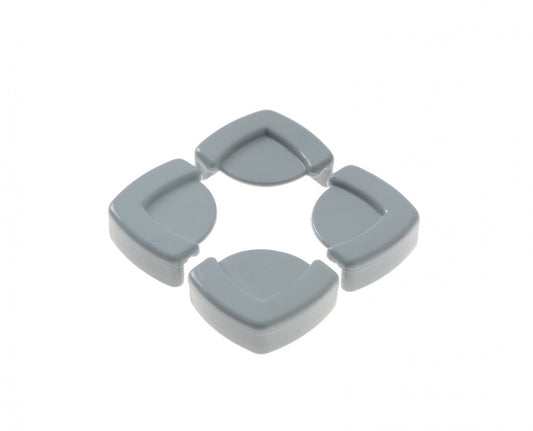 Set 4 protectii pentru colturi mobila BabyJem, gri