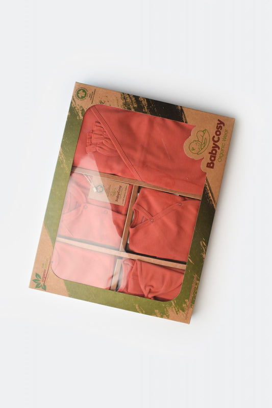 Set de 10 piese pentru nou nascut - 100% bumbac organic - Scortisoara, BabyCosy